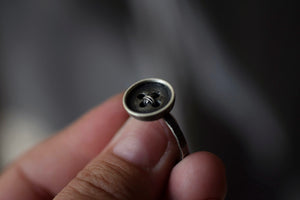 Sterling Silver Button Ring - Made to Order