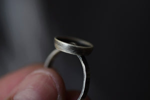 Sterling Silver Button Ring - Made to Order