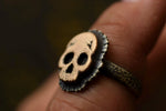 Marigold Skull Rings