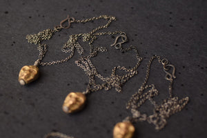 Brass Skull Necklace