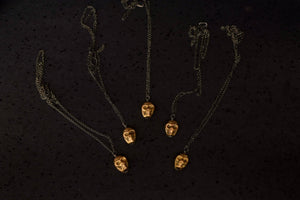 Brass Skull Necklace